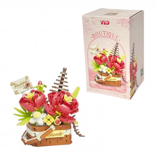 Конструктор Квітковий кошик РОМАНТИЧНА ЗУСТРІЧ 395 дет., P1088 Конструктор Квітковий кошик РОМАНТИЧНА ЗУСТРІЧ 395 дет., P1088