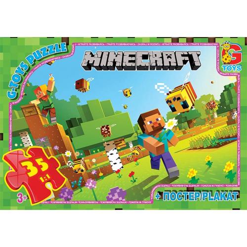 Пазли ТМ "G-Toys" із серії "Minecraft" (Майнкрафт), 35 ел.	, GP-MC788