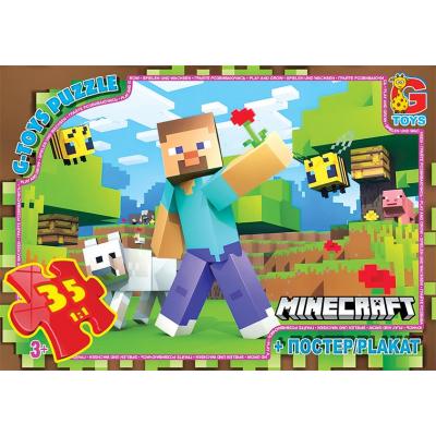 Пазли ТМ "G-Toys" із серії "Minecraft" (Майнкрафт), 35 ел.	
