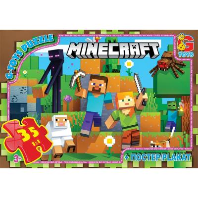 Пазли ТМ "G-Toys" із серії "Minecraft" (Майнкрафт), 35 ел.	