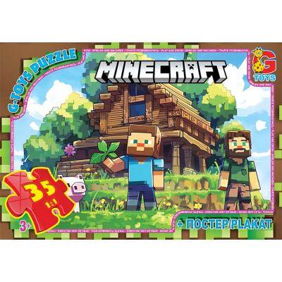 Пазли ТМ "G-Toys" із серії "Minecraft" (Майнкрафт), 35 ел.	