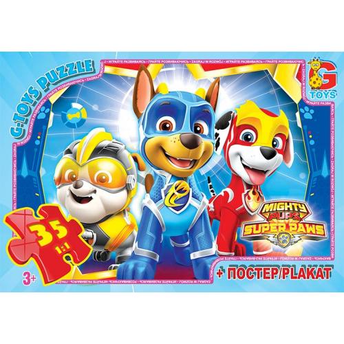 Пазли ТМ "G-Toys" із серії "Paw Patrol" (Цуценячий патруль), 35 ел., GP-PW0866 Пазли ТМ "G-Toys" із серії "Paw Patrol" (Цуценячий патруль), 35 ел., GP-PW0866