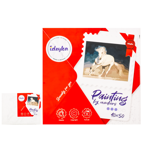 Набір для розпису по номерах "Біла грація", ID-KHO4324 Набір для розпису по номерах "Біла грація", ID-KHO4324