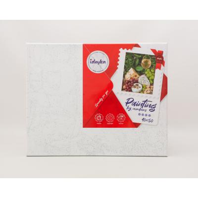 Набір для розпису по номерах "Біле вино із сиром", ID-KHO5658 Набір для розпису по номерах "Біле вино із сиром", ID-KHO5658