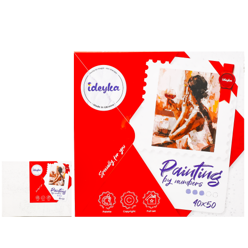 Набір для розпису по номерах. "Загадкова незнайомка" , ID-KHO4843 Набір для розпису по номерах. "Загадкова незнайомка" , ID-KHO4843