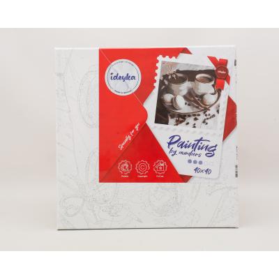 Набір для розпису по номерах "Кава зі смаком кохання", ID-KHO5645 Набір для розпису по номерах "Кава зі смаком кохання", ID-KHO5645