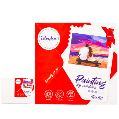 Набір для розпису по номерах "Кохай мене" , ID-KHO4740 Набір для розпису по номерах "Кохай мене" , ID-KHO4740