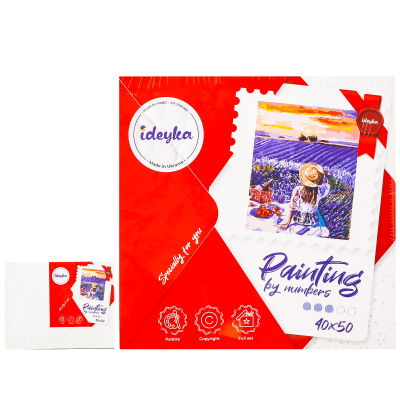 Набір для розпису по номерах "Лавандовий пікнік", ID-KHO4966 Набір для розпису по номерах "Лавандовий пікнік", ID-KHO4966