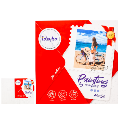Набір для розпису по номерах "Морське узбережжя", ID-KHO4999 Набір для розпису по номерах "Морське узбережжя", ID-KHO4999