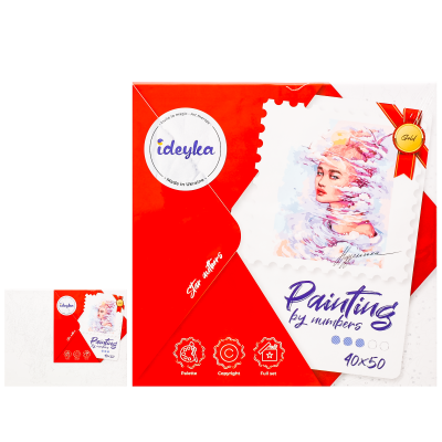 Набір для розпису по номерах "Мрійливі думки", ID-KHO4972 Набір для розпису по номерах "Мрійливі думки", ID-KHO4972