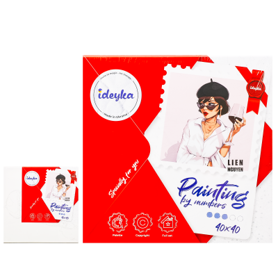 Набір для розпису по номерах. "Паризький стиль" , ID-KHO4896 Набір для розпису по номерах. "Паризький стиль" , ID-KHO4896