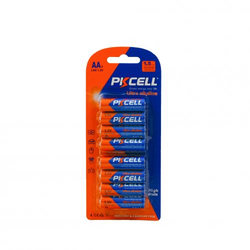 Батарейки пальчиковые PISCELL,8 штук на планшете, LR6-8