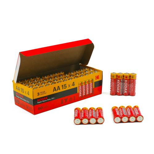 Батарейка пальчик, KODAK, 4 штуки в упаковке, 30411708 Батарейка пальчик, KODAK, 4 штуки в упаковке, 30411708