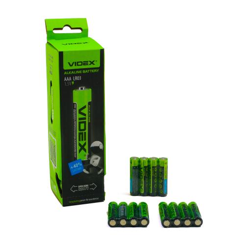 Батарейка мини пальчик,"Videx"4 штуки в упаковке, Videx-LR03