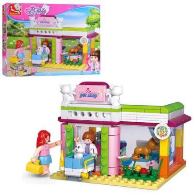 Конструктор Рожева мрія, зоомагазин, фігурки, тварини, 195 дет., кор Конструктор Рожева мрія, зоомагазин, фігурки, тварини, 195 дет., кор