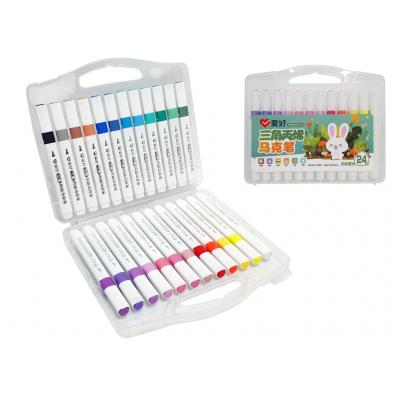 Маркери акрилові тригранні для малювання 24 кольорів