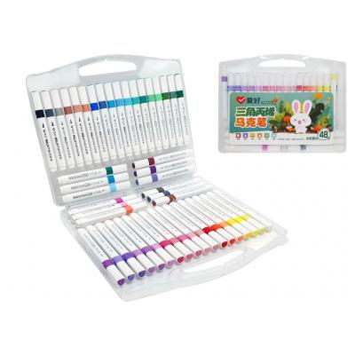 Маркери акрилові тригранні для малювання 48 кольорів