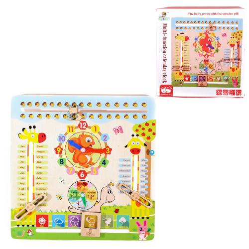 Деревянные "Часы + вкладыши", MD 1547