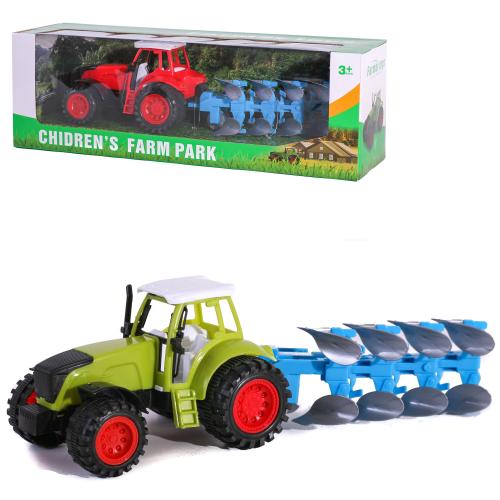 Трактор с прицепом, инерц-й, в кор-ке, 0488-299