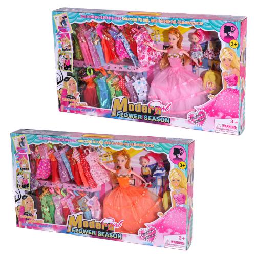 Лялька з нарядами, 28 см, маля 10 см, мікс видів, в кор-ці, 6688A-7 Лялька з нарядами, 28 см, маля 10 см, мікс видів, в кор-ці, 6688A-7