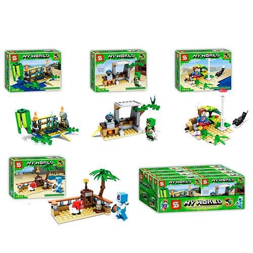 Конструктор Minecraft, от 66 дет., в кор-ке (мал.), SY786