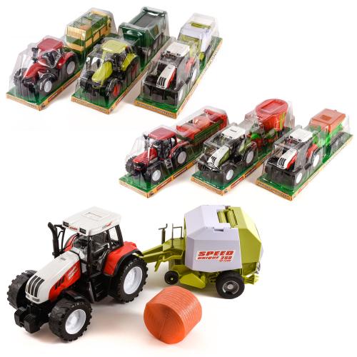 Трактор большой с прицепом (инерционный), A021107