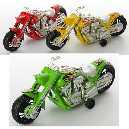 Мотоцикл, инерц-й, микс цветов, в кульке, 6297-24