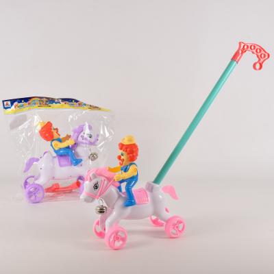 Іграшка - каталка "Клоун на коні"