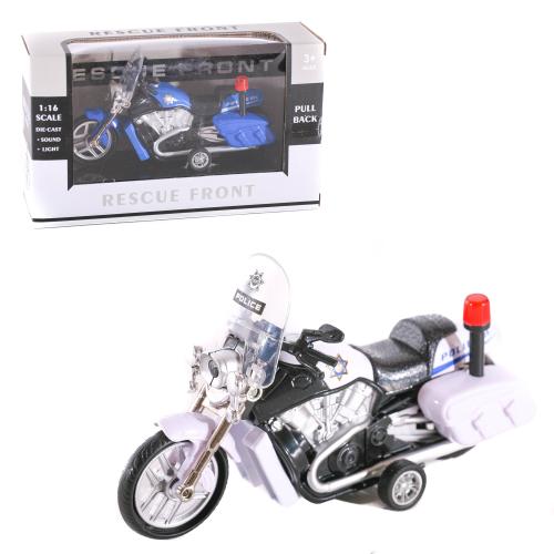 Мотоцикл, металл, 3 цвета, в кор-ке, 666