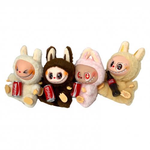 М'яка іграшка-брелок LABUBU COCACOLA (Прозора коробка), LA-6023