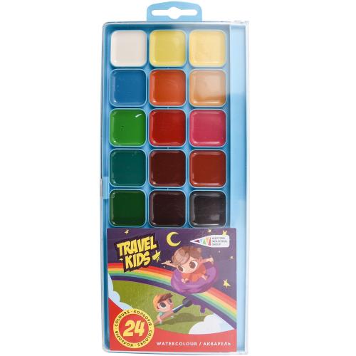 Акварель Travel Kids, 24 цвета (цена за упаковку)	, GA-312082-TK