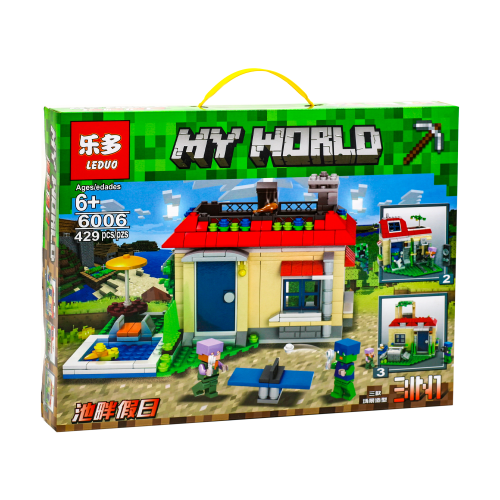 Конструктор Minecraft "My World" 3 в 1, 6006-36 Конструктор Minecraft "My World" 3 в 1, 6006-36