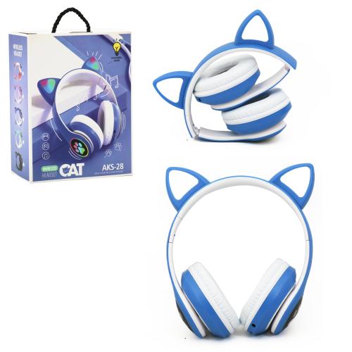 Безпровідні навушники "Cat ear" блакитні, 98133