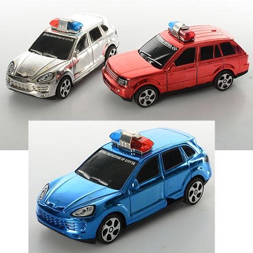 Полицейская машина, инерц-я, микс цветов, в пакете, 399-54