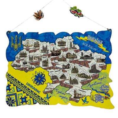 Сувенір "Карта України", 40*29 см