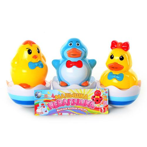 Неваляшка, 3 вида, в кульке, T 08 D 27-703-3