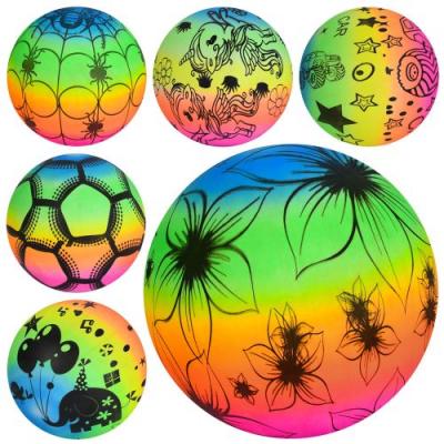 М'яч дитячий 9 дюймів, тварина, 57-60г, мікс видів/мікс кольорів