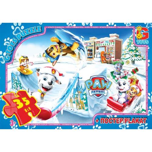 Пазли ТМ "G-Toys" із серії "Paw Patrol" (Цуценячий патруль), 35 ел., GP-PW0889