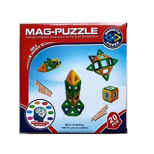 Конструктор магнитный, 20 деталей, DZ-20A Конструктор магнитный, 20 деталей, DZ-20A