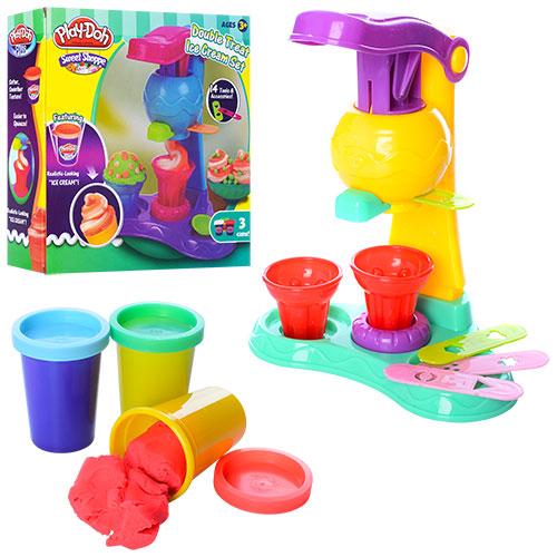 Пластилин "Мороженое", 3 цвета, в кор-ке, MK 1529