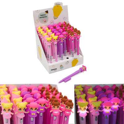 Ручка "Кукла", шариковая, свет, (цена за штуку), LK-8239-L Ручка "Кукла", шариковая, свет, (цена за штуку), LK-8239-L