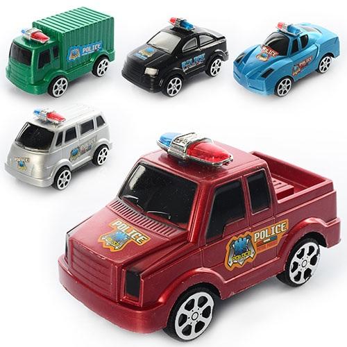 Полицейская машина, инерц-я, микс цветов, в пакете, 225-A8801