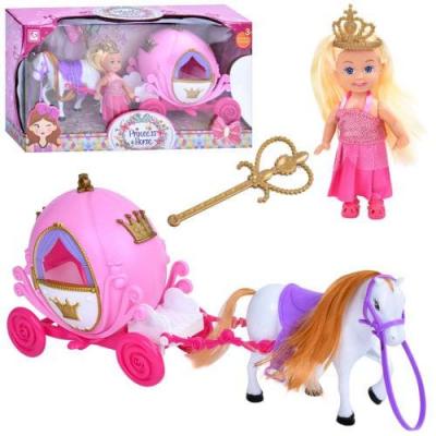 Лялька з каретою та конем
