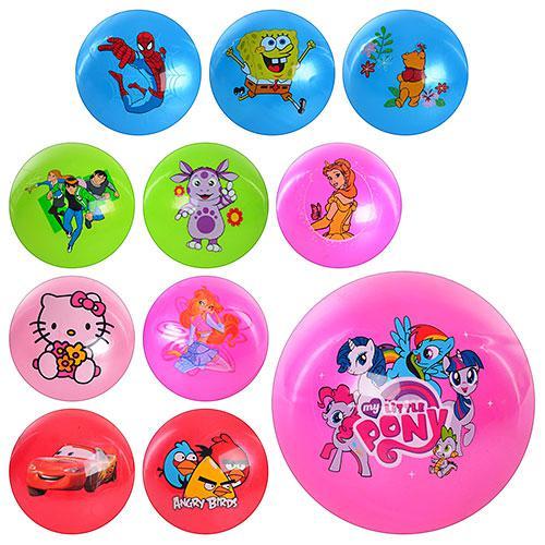 Мячик резиновый, микс цветов, в кульке, MS 0253