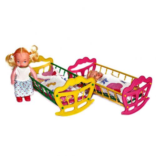 Детская игрушка "Кроватка с куклой", МГ 135