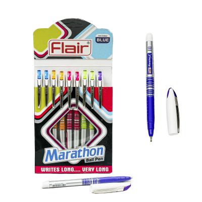 Ручка Flair Marathon, шариковая, синяя, 10 шт. (цена за штуку)