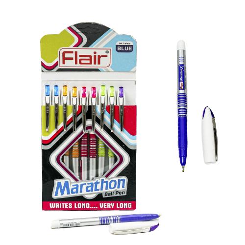 Ручка Flair Marathon, шариковая, синяя, 10 шт. (цена за штуку), SAT-1102