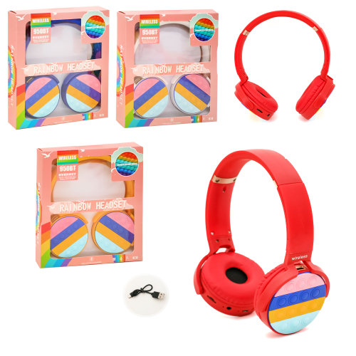 Безпровідні навушники "Rainbow Headset", HI587-950BT
