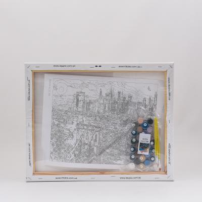 Набор для росписи по номерам "Большое яблоко", 40х50 см, ID-KHO2170