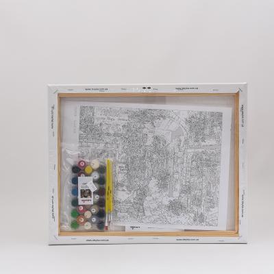 Набор для росписи по номерам "Волшебный переулок", 40х50 см, ID-KHO2173